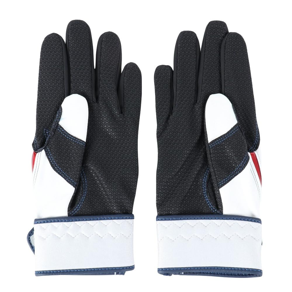 Mizuno Junior Batting WILLDRIVE BLUE 1EJEY52801 x (MIZUNO) Glove, (White Red/JL/Jr)