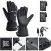 Touch Screen Smart Heated Gloves Battery Powered Electric Heating Gloves Waterproof Climbing Hiking Cycling Winter Warm Gloves