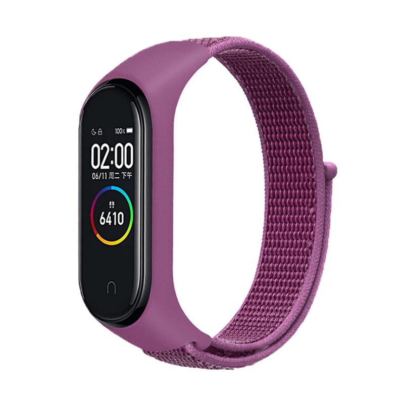 Цветной нейлоновый ремешок-петля на замену для Xiaomi Mi Band 3-7