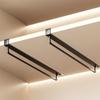Iron Under Shelf Hanging Rods Non Perforated Clothing Storage Rack  Closet Interior