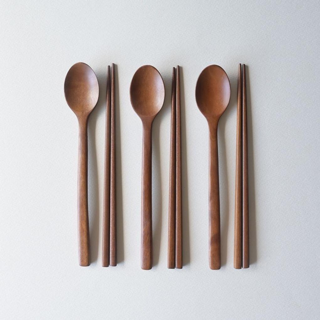 Набор детских деревянных ложек из палисандра Romwood