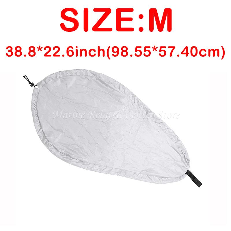 Black / Silver Kayaking Accessories Cockpit Sunscreen Cover Practical Multifunctional Waterproof Cover Cockpit Protection Cover