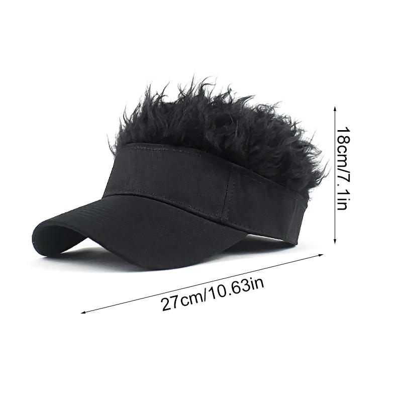 1 шт. бейсболка забавная кепка с козырьком интерес дышащая хип-хоп интегрированный тип солнцезащитная кепка парик