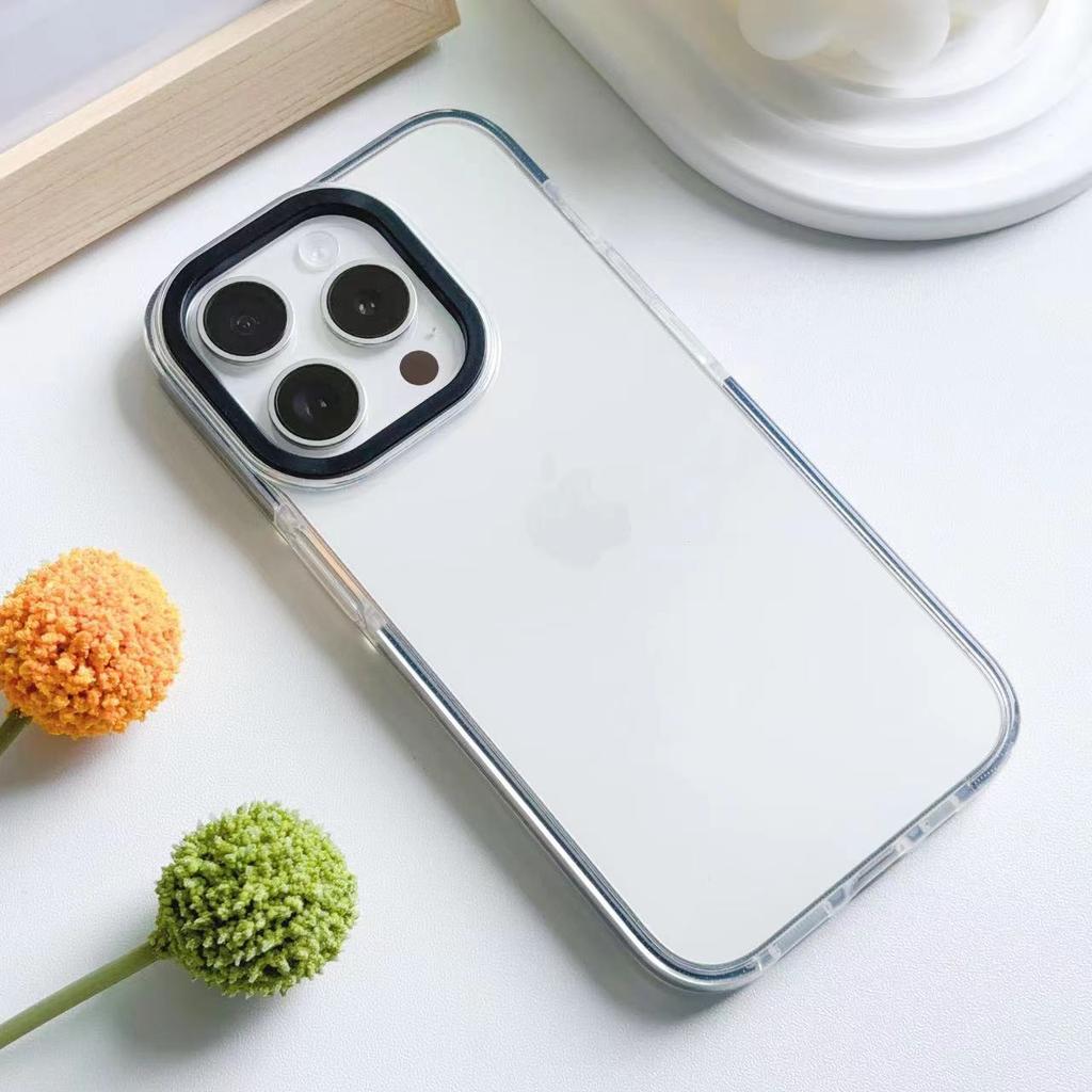 Прозрачный мягкий чехол из ТПУ Подходит для IPhone12promax Защитный чехол 15 Простой Противоударный 16 Apple 14 Мобильный телефон