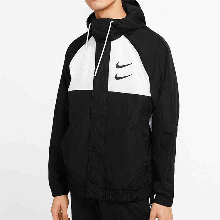 Мужская ветрозащитная спортивная тканая куртка Nike осень Черная DD1089-011