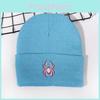 Knitted Spider Embroidered Knit Hat With Warmth For Autumn Streetwear Fans