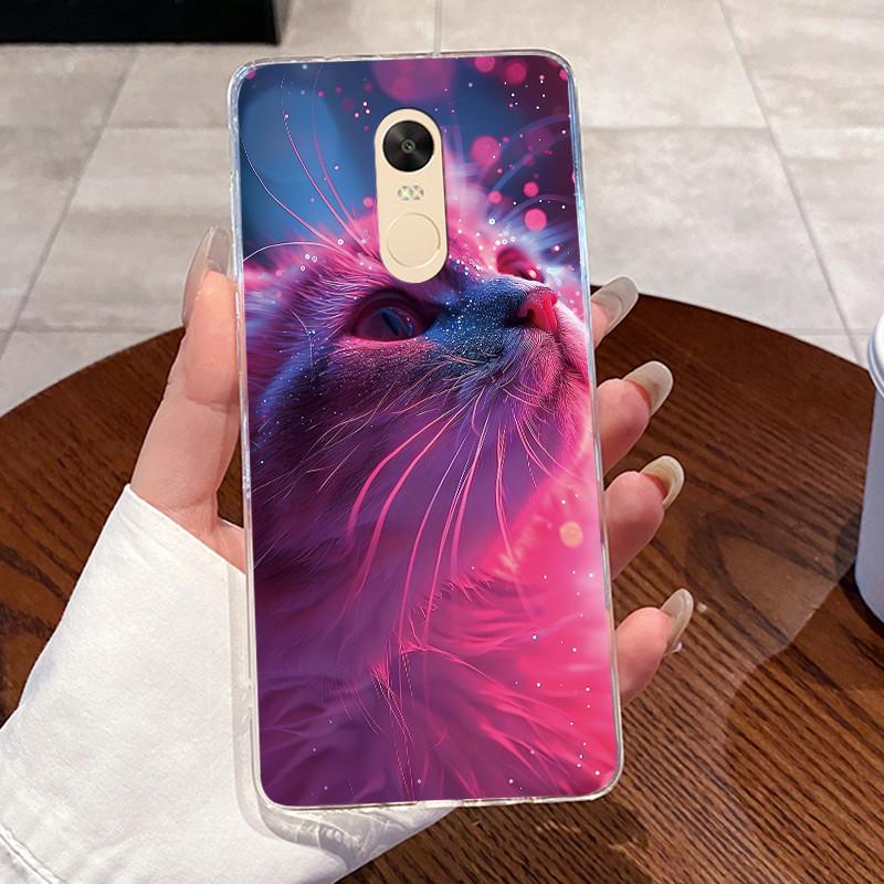 Чехол для Xiaomi Redmi Note 4 Note 4x Capa Coque Прозрачный Силиконовый Желе Мягкий ТПУ Задняя Крышка Милый Кролик Кошка Динозавр Чехол для Телефона