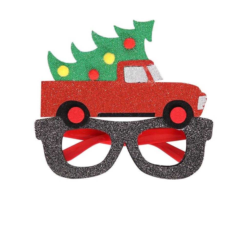 Party Decorations Christmas Frame Glasses Christmas Decorative Glasses Santa Claus Eyeglasses