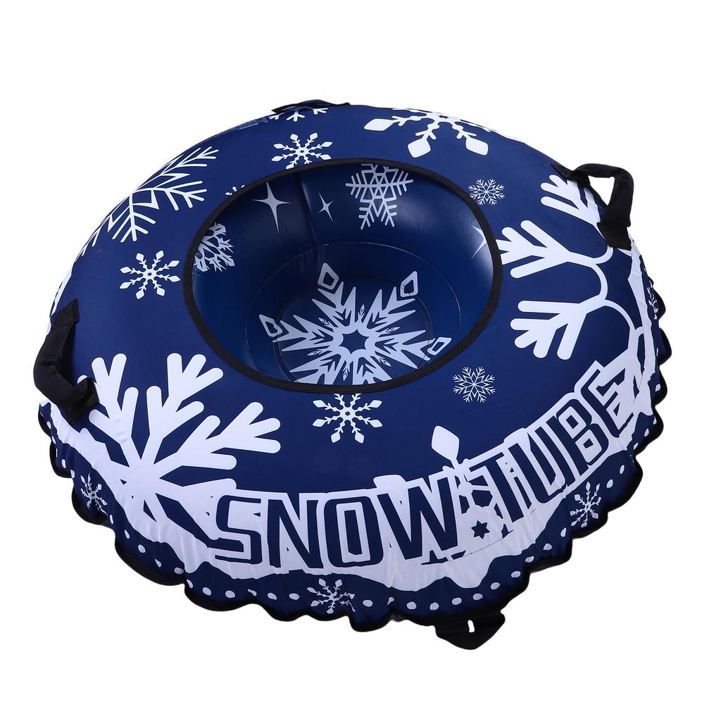 Надувные санки-тюбинг Сверхпрочный тюбинг для катания с ручками Буксировочный трос Зимняя уличная игрушка для мальчиков, девочек, взрослых