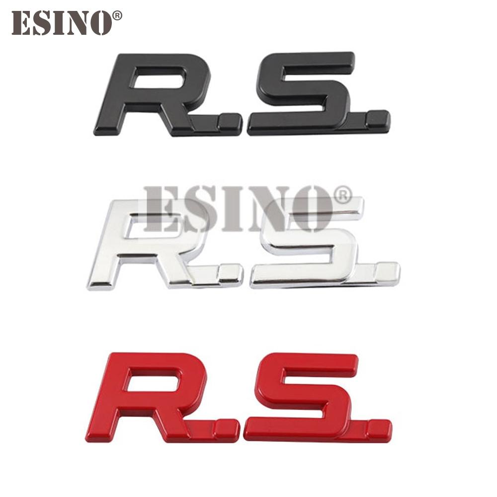Car Styling 3D Metal Chrome Zinc Alloy Emblem Badge for Renault RS Clio Captur Megane Kadjar Arkana Koleos Sandero Safrane AA7