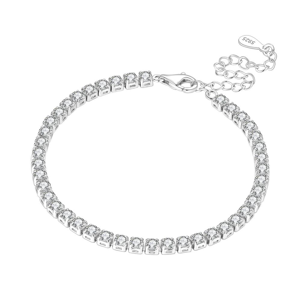 New 925 Silver Exquisite Golden Starry Bracelet Chain Link Women Bracelet Birthday Festival Jewelry Gifts