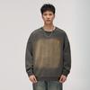 Fried And Washed Heavy Sweater Men'S Loose Round Neck Inner Bottoming Shirt Trendy Brand Large Size American Clothes