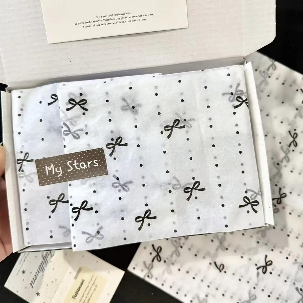 10/1000 листов Рождественский фонарь и узор из роз Тишью бумага Упаковка для подарков Полупрозрачная для рождественской вечеринки по случаю дня рождения Декор