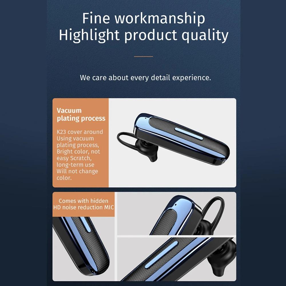 Ear Hook Business Headphones Mic E1 Bluetooth Headset E1 Wireless Bluetooth Earphone Sports
