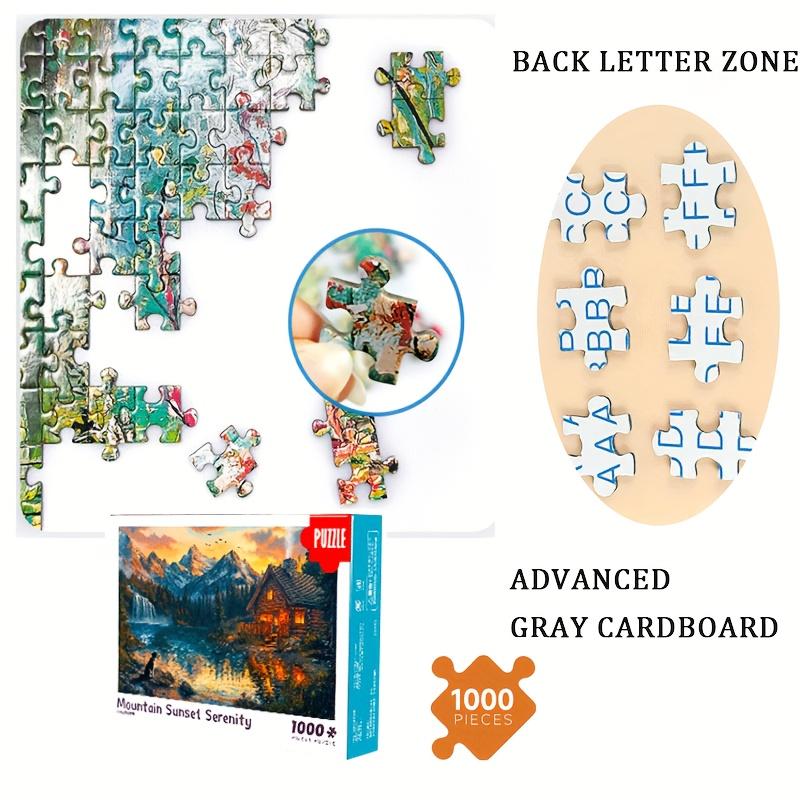 Большие пазлы с закатом 1000 деталей для взрослых: Горный закат Безмятежность, Большой 70x50см (27,5x19,7 дюйма)