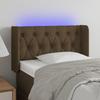 VidaXL LED Headboard Bedroom Furniture Single Bed Accessory Headboard Interior Dark Brown 3123549