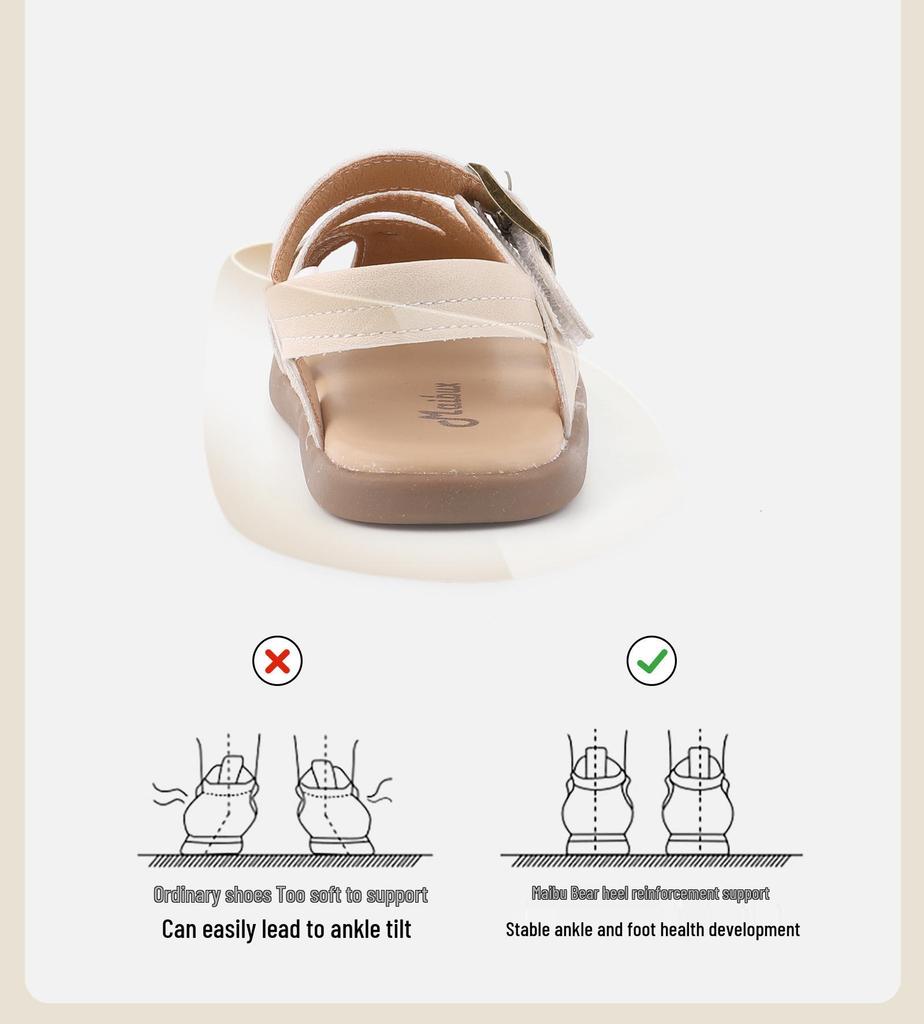 Мягкие туфельки-принцессы для малышей - Стильные закрытые сандалии для первых шагов (1 год)