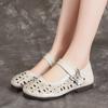 Retro Women's Shoes Summer Sandals Cowhide Breathable Leather Shoes Soft Bottom Non-slip Shoes