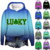 Women's Fashionable Casual Long Sleeved Hooded St. Patrick's Day Printed Hoodie