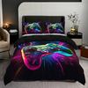 Cool Gamepad Bedding Kit Three-Piece Quilt Cover Digital Printing Home Textile