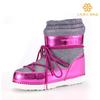 Support Proofing Bright Color Foreign Trade Moon Boots Non-slip and Warm Moon Women's Ski Velvet Thickened Snow Boots