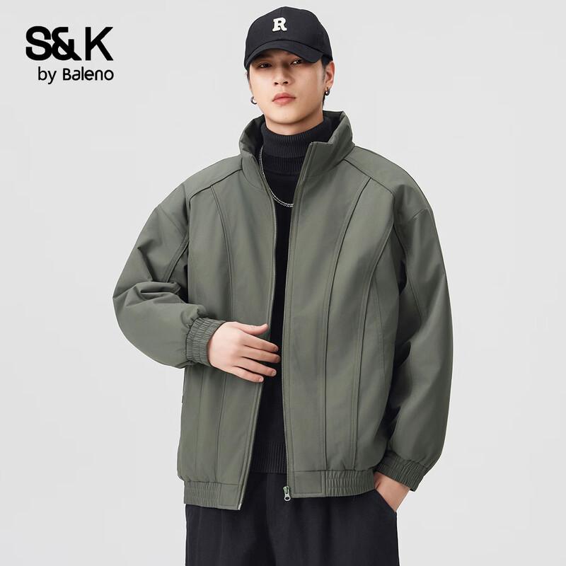 Мужская зимняя утепленная куртка Baleno S&K Collection с воротником-стойкой