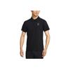 Nike Court Advantage Dri-Fit Реглан Рукав Лого Быстросохнущий Дышащий Теннисное Поло Приталенный Крой Футболка с Коротким Рукавом Мужской Топ Черный Белый FZ6908010
