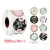 500Pcs/roll Gift Sealing Stickers Thank You Love Design Diary Scrapbooking Stickers Festival Birthday Party Gift Decorations Labels