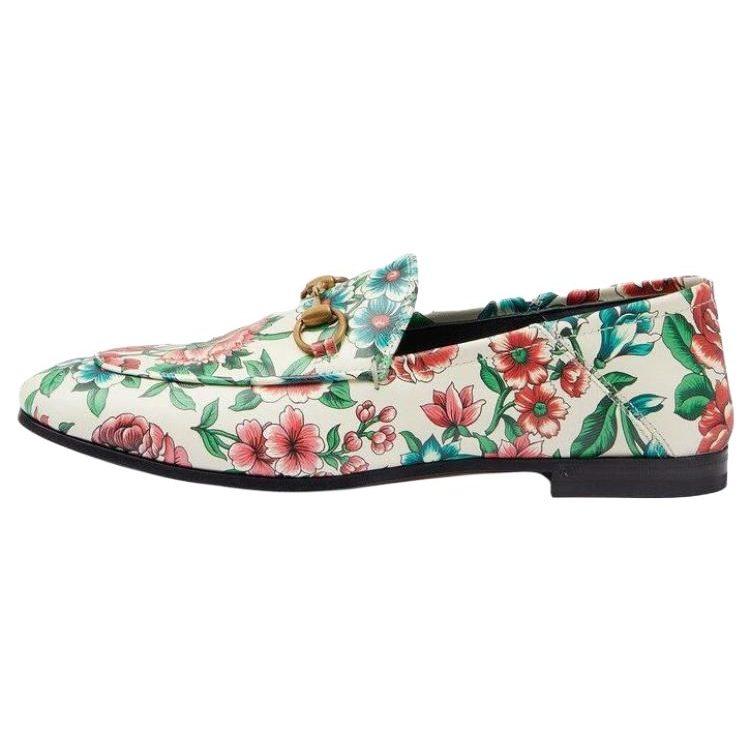 Gucci Кожаные женские повседневные туфли Женские разноцветные 746392 AAB0D 8464