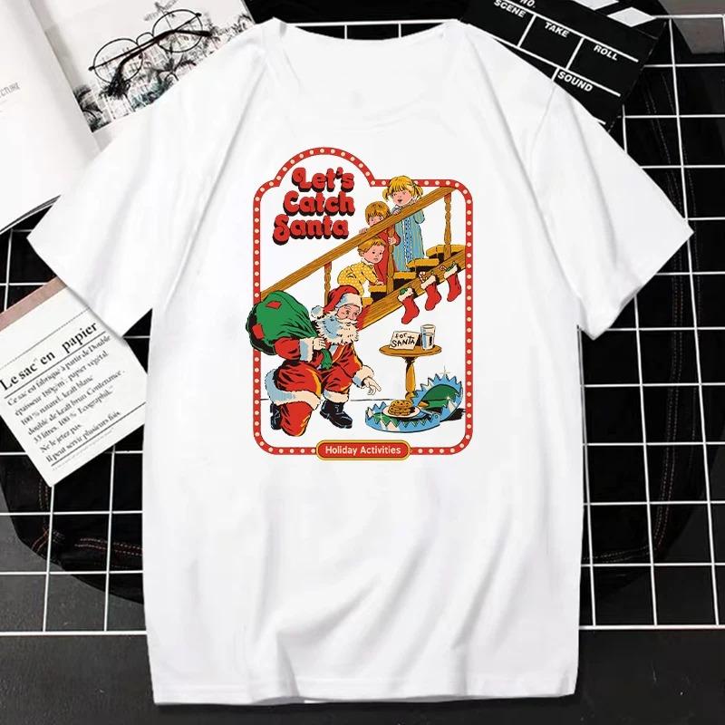 Футболка из хлопковой ткани с жутким графическим принтом унисекс и унисекс