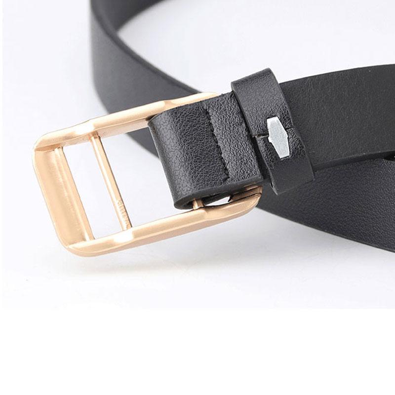 Leather Gold Silver Vintage Waistband Metal Waist Chain Belt Women Ladies Fashion Charm Belt