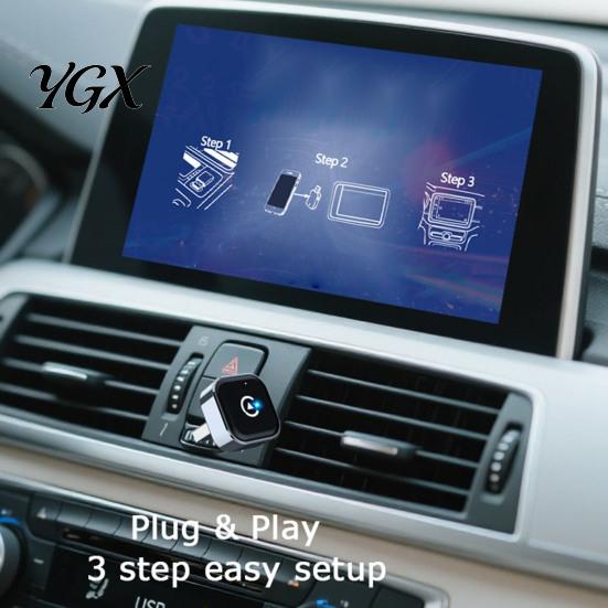 Low Power Bluetooth-compatible Car Device 2-In-1 Wireless Adapter Fast Auto-Connect Mini USB Dongle Converts Wired to Seamless To for Cars Auto IPhone