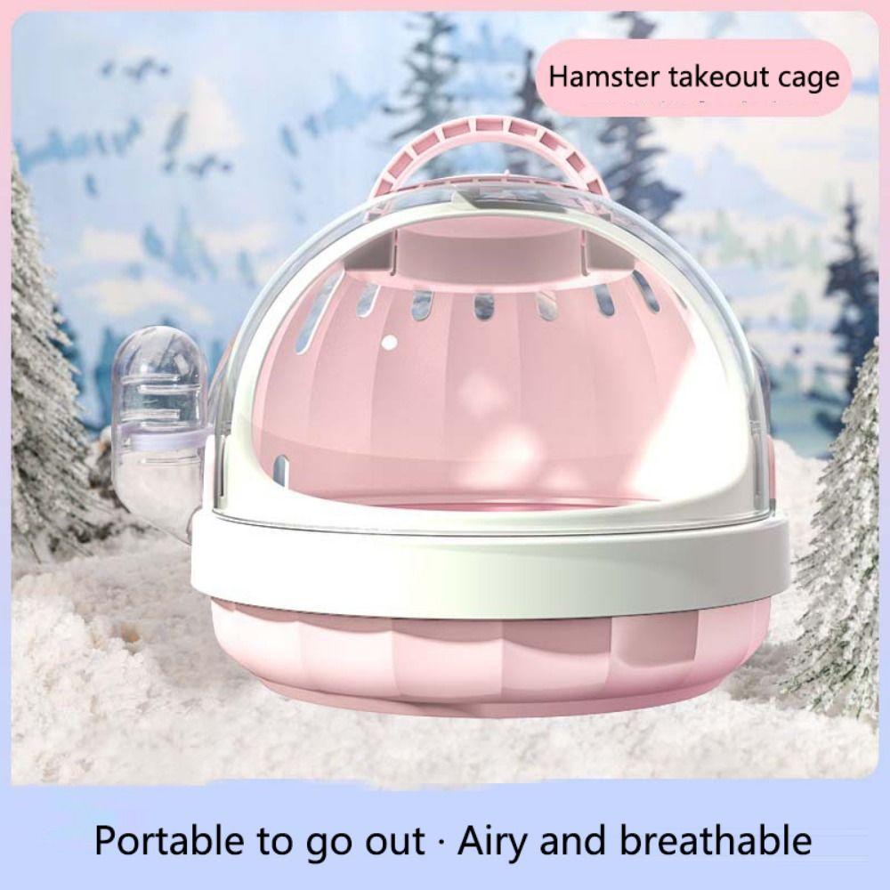 Safe Door Lock Small Animal Carrier Cage Water Bottle Small Pet Carrier Camping