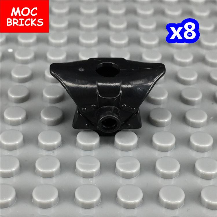 MOC Кирпичи Черный Меч Щит Копье Алебарда Шлем Средневековые Рыцари Рим Фигурка Действия Образовательный Строительный Блок Подарки