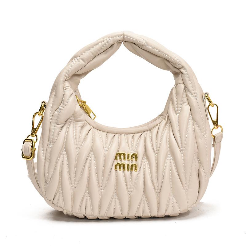 Niche crescent moon bag women's 2025 new commuter handheld underarm bag shoulder crescent bag premium messenger bag tide