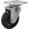 TRUSCO TYS Series Steel Swivel Rubber All-Stainless Wheels, 100mm, TYS-SUS-100