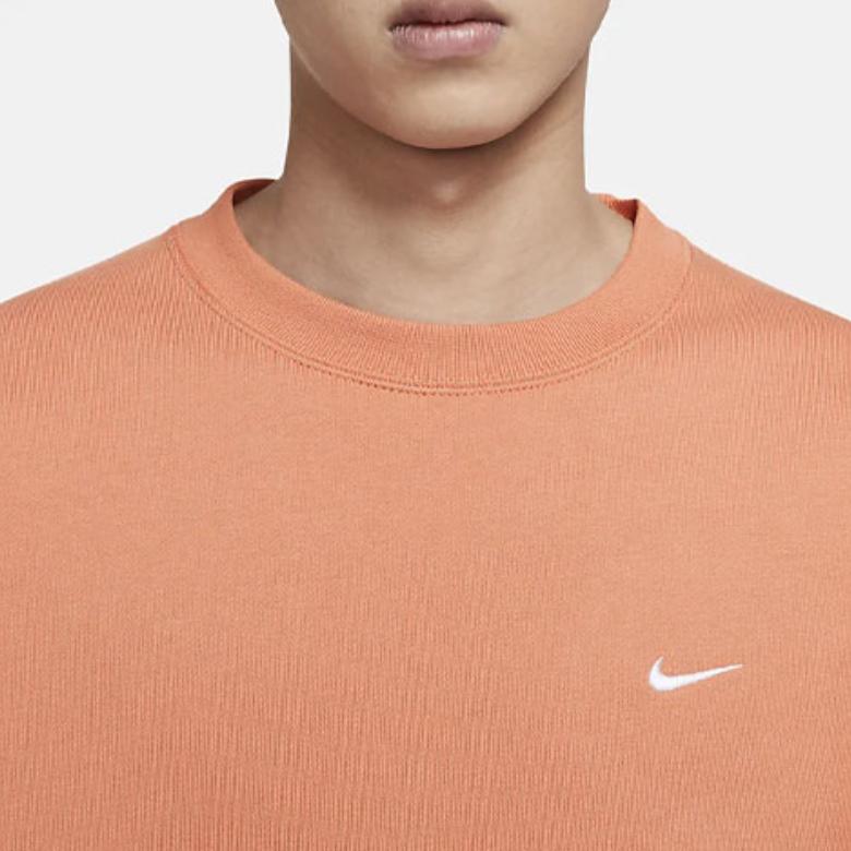 Nike Sweatshirts Men's Soft Orange Crew Neck Moderate Regular DA0318-863