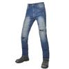 Womens Ripped Distressed Denim Motorcycle Riding Pants Straight Cut Stretch Cotton Biker Jeans
