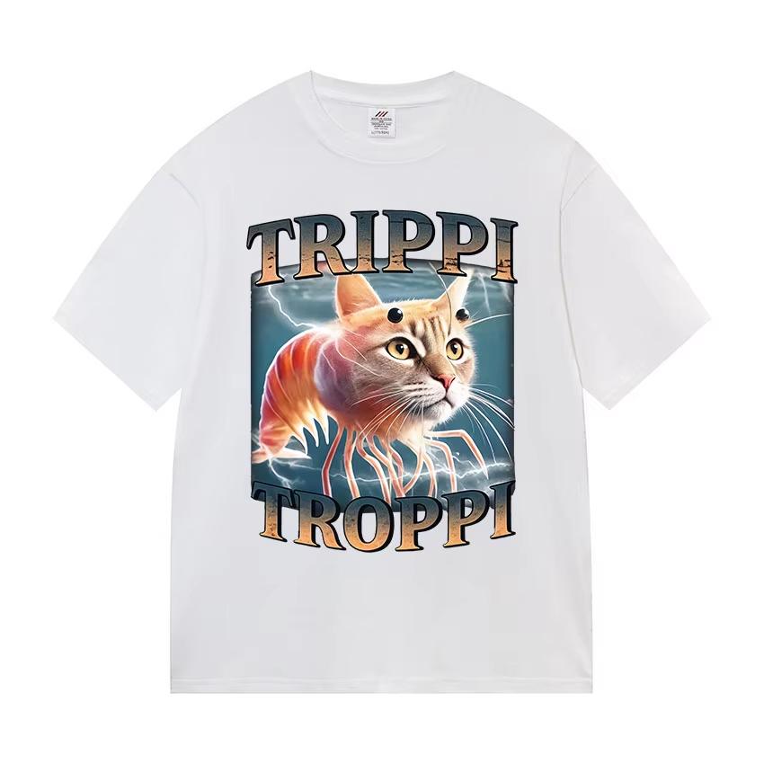 Смешная футболка с принтом кота Банда Котов Крутые Хип-Хоп Футболки с коротким рукавом Мужские Винтажные Высококачественные Большие Хлопковые Футболки Топ