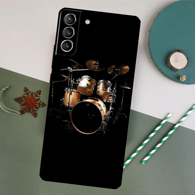 Musical Instrument Drum Phone Case For Samsung Galaxy S25 S26 Ultra S20 S21 S22 S23 S24 Plus S10 S25 FE Back Cover