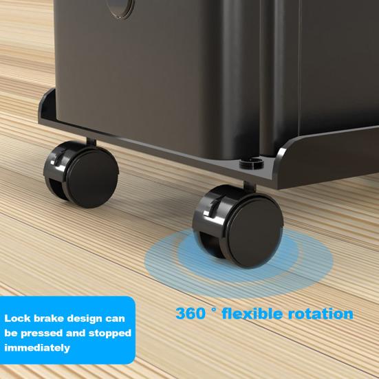 Компьютерная стойка с регулируемой шириной, грузоподъемностью 80 кг, регулируемая стальная роликовая стойка для ЦП