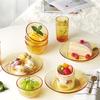 VISIONS Amber 4-Piece Crystal Series Dinnerware Set