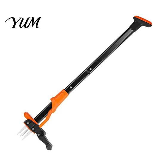 Back Friendly Gardening Gear Stand Up Weed Puller, Long Handle 4-Claw Weeding Tool, Easy-Eject Mechanism, Puller Hand Weeder for Garden Lawn,