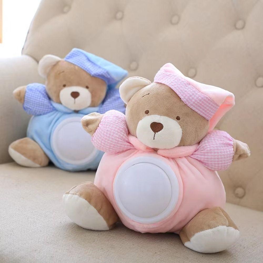 Musical Appease Bear Toys Breathing Light Breathing Stuffed Animal Toy Sleep Soother Sleep