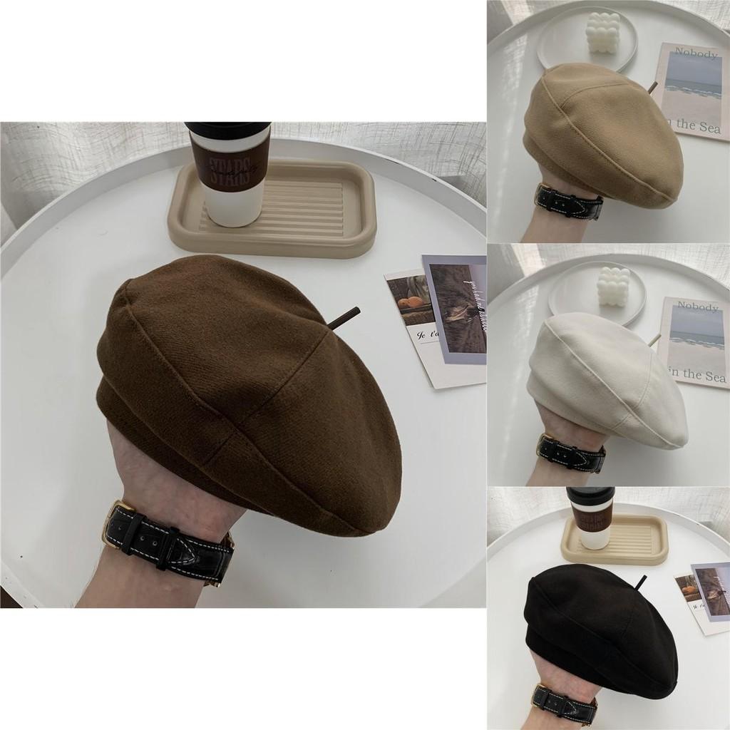 Warm Fashionable And Winter Wool Beret For Women Sweet And Style Cute