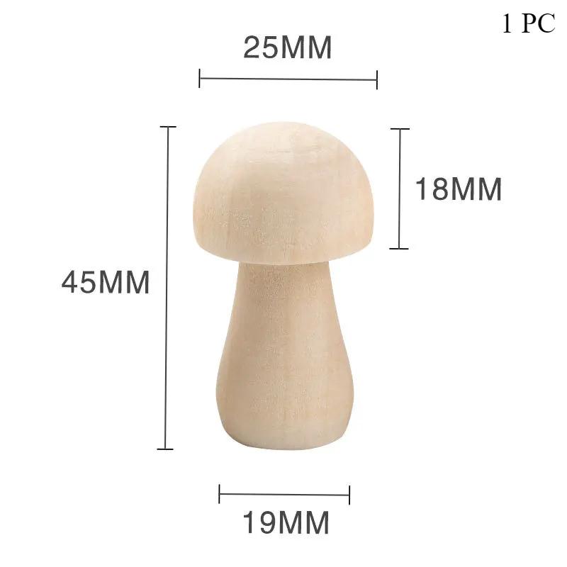 Незаконченный деревянный гриб, натуральный деревянный гриб, сделай сам, поделки, живопись, граффити, куклы-прищепки, украшение, сделанное своими руками, детская игрушка, декор