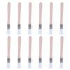 12Pcs Flat Paint Brushes Small Wood Handle Artist Brushes with Nylon Bristles for Acrylic Watercolor and Oil Painting