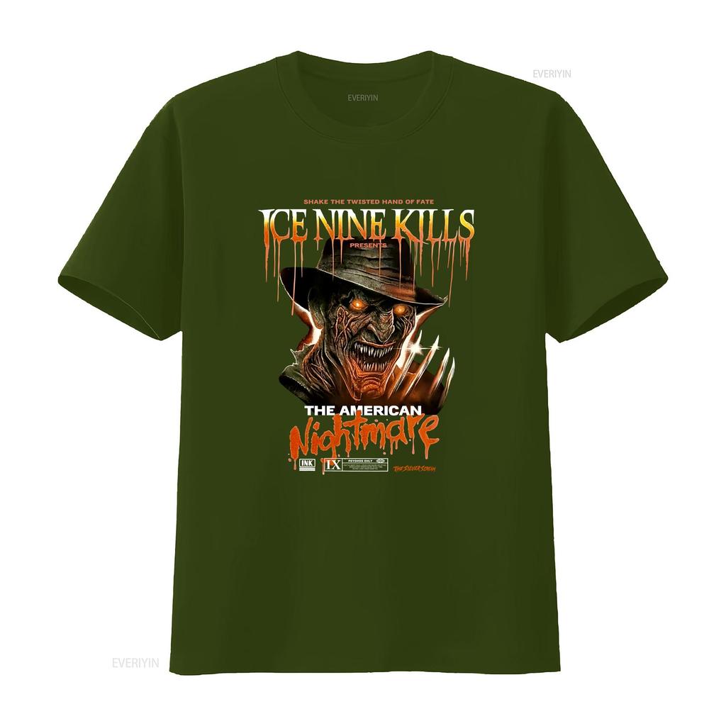 The American Nightmare Ice Nine Kills Rock Band 2023 T shirt Heavy cotton vintage Washed Casual Soft Stylish Breathable