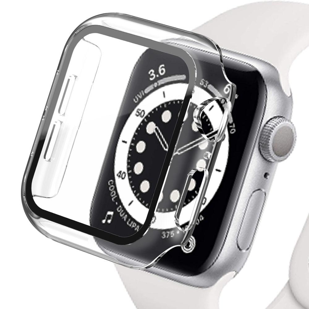 Стекло+Чехол Для Apple Watch корпус 45мм 41мм 44мм 40мм 42мм 38мм ремешок Аксессуар Защитное стекло iwatch серия 5 4 6 SE 3 7 8 9