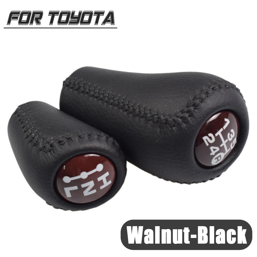 Кожаная ручка переключения передач с автоматической коробкой передач, рычаг переключения передач для Toyota Prado 120 2003 2004 2005 2006 2007 2008